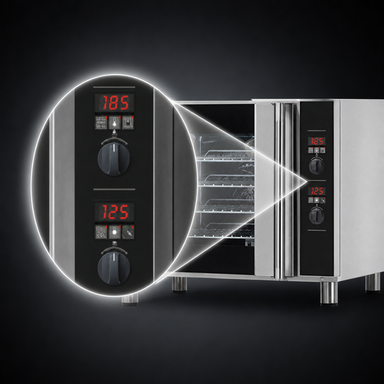 Product image #5 for Turbofan E31D4 Countertop Electric Convection Oven, 4 Half-Size Pan Capacity