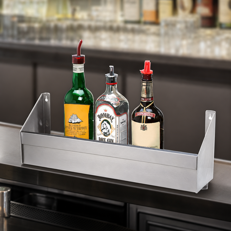 Product image #4 for Advance Tabco Underbar Basics 84-Inch Heavy-Duty Single-Tier Stainless Steel Speed Rail