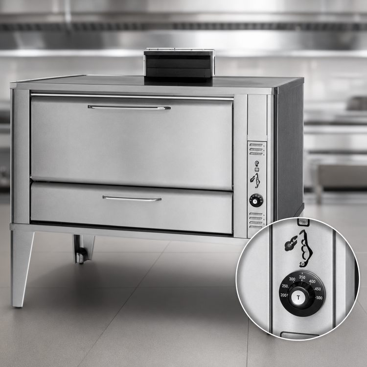 Product image #4 for Blodgett 966 Single Deck Gas Deck Oven with 42 x 32 Inch Interior