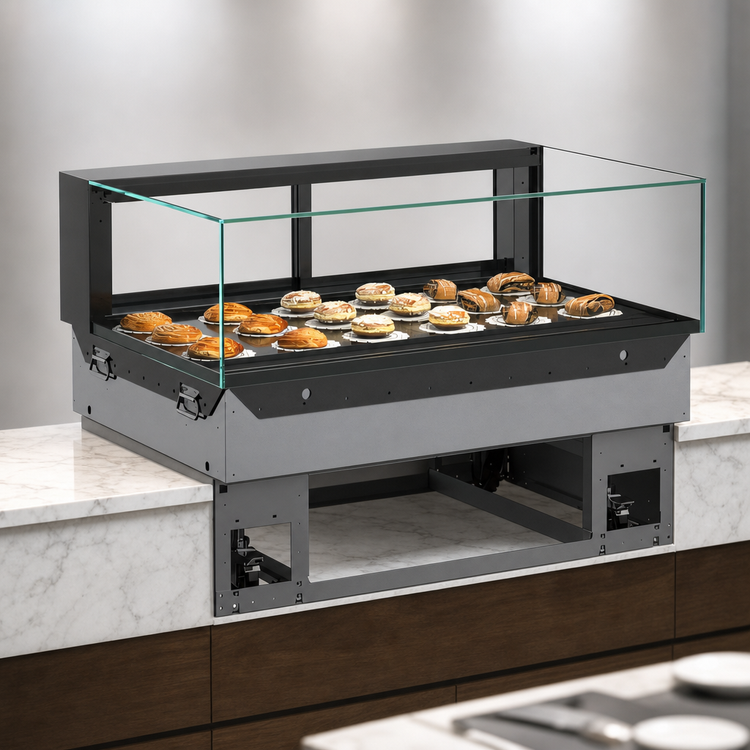 Product image #4 for Reveal Non-Refrigerated Service Slide-In Counter Case, 47-3/4 Inch Wide