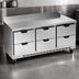 Thumbnail image #4 for Beverage-Air 72-Inch Three-Section Drawer Worktop Refrigerator, 6 Drawers, Rear-Mounted Self-Contained R290
