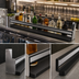 Thumbnail image #4 for Glastender SSR-44 44-Inch Single Speed Rail — Stainless Steel with PVC Sound-Deadening Covers