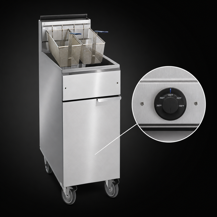 Product image #4 for Imperial IFS-50-OP Gas Open Pot Fryer, 50 lb Capacity, Floor Model