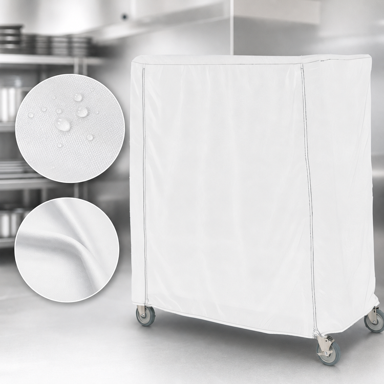 Product image #4 for Metro Waterproof Vinyl-Nylon Cart Cover for 60 x 24 x 74-Inch Queen Mary and Banquet Carts