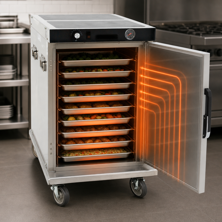 Product image #4 for Cres Cor H-339-1813C Half-Size Insulated Mobile Heated Holding Cabinet for 18 x 26 Pans, 13 Capacity