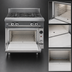 Thumbnail image #4 for V Series 36-Inch Heavy Duty Gas Charbroiler Range with Standard Oven Base