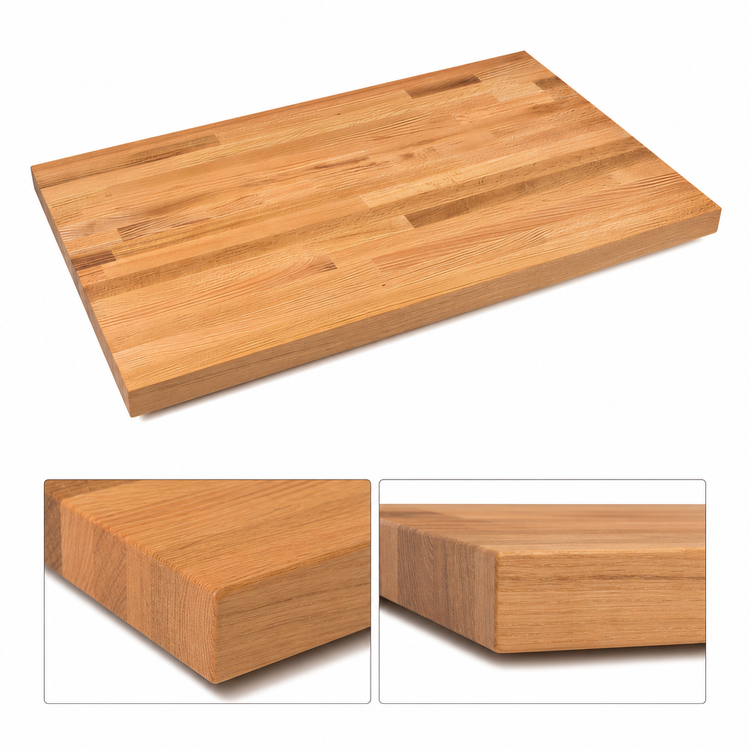 Product image #4 for John Boos Appalachian Red Oak Blended Rails, Edge Grain Kitchen Countertop, 36 x 25 x 1-1/2 Inch, Penetrating Oil Finish