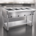 Thumbnail image #4 for Eagle SDHT4-240 Electric Stationary Open-Base Hot Food Table with 4 Dry Wells, Stainless Steel, 240V