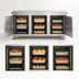 Thumbnail image #4 for FWE Handy Line Mobile 3-Compartment Heated Holding Cabinet, Undercounter Height, 3 Solid Doors