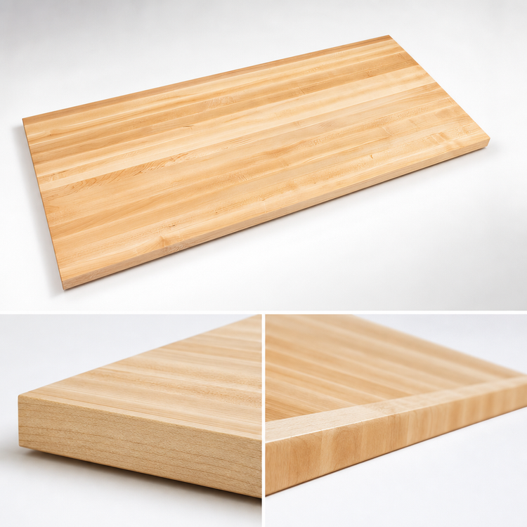 Product image #4 for Boos Block Northern Hard Rock Maple Edge Grain Kitchen Countertop, 96 x 38 x 1-1/2 Inch, Varnique Finish