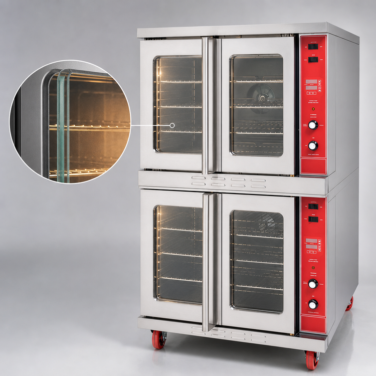 Product image #4 for Competitor Series® Full-Size Standard Depth LP Gas Convection Oven, 5-Pan Capacity
