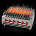 Thumbnail image #4 for American Range ARKB-72 72-Inch Gas Countertop Kebob Broiler with 12 Individually Controlled Burners