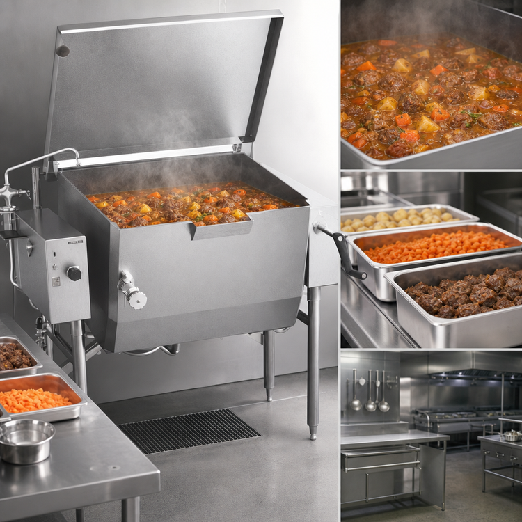 Product image #4 for Classic 23-Gallon Wall Mounted Gas Tilting Skillet
