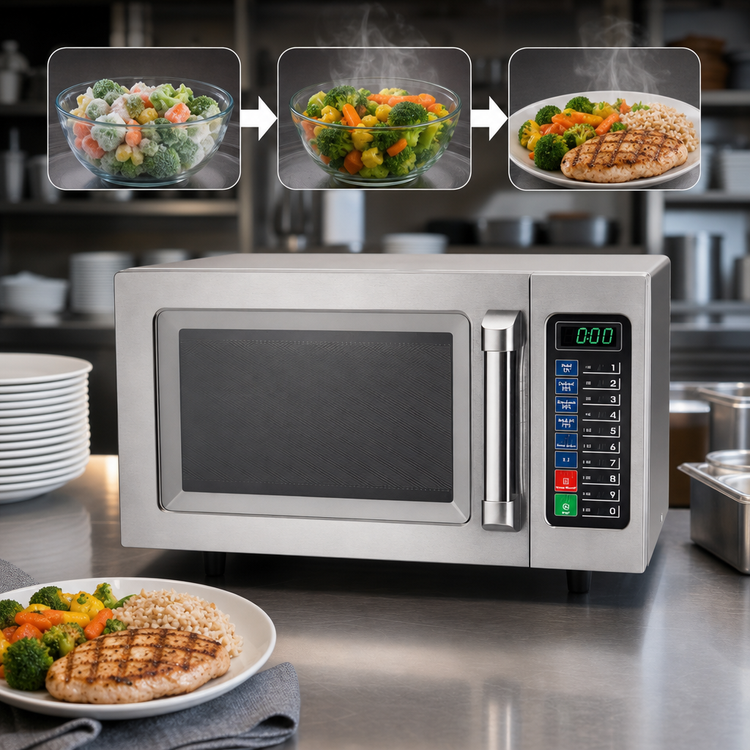 Product image #4 for Waring WMO90 Medium-Duty Commercial Microwave Oven, 0.9 Cu. Ft., 1000W, 120V