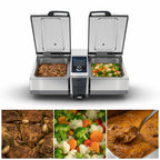 Thumbnail image #4 for RATIONAL iVario IVARIOPRO 2-S P 3PH 208/240V (LMX200BE) Pressure Braising Pan & Tilt Skillet, 2 x 6.5-Gallon Rectangular Pans, Power Tilt