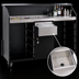 Thumbnail image #4 for Deluxe 63-Inch Indoor Portable Bar with Ice Bin, Speed Rails, and Locking Cabinet