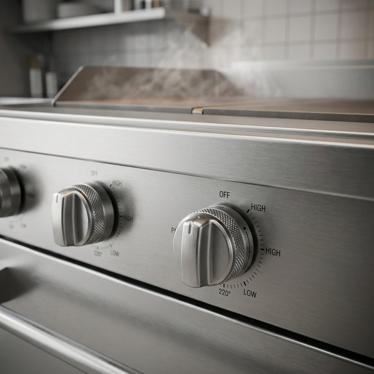 Product image #3 for Titan JTRH-30IP-30 30" Heavy Duty Gas Range with Plancha and Standard Oven