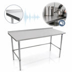 Thumbnail image #4 for John Boos Stallion ST6R1.5-30108GBK 108 x 30-Inch Stainless Steel Work Table, 16-Gauge Type 300 Top, Galvanized Open Base