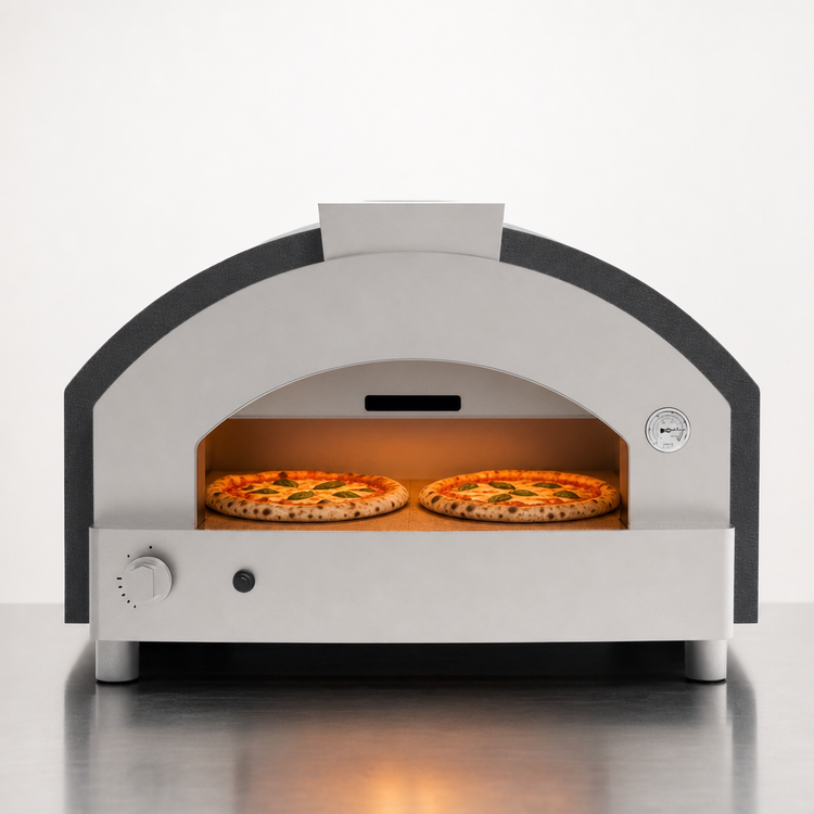 Product image #4 for Trento Alfa Quick Series Countertop Single Deck Natural Gas Pizza Oven, 2-Pizza Capacity