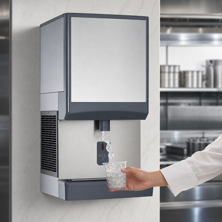 Product image #4 for Symphony Plus 25HI414A-SI-DP Wall Mount Ice-Only Dispenser with Drain Pan