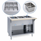 Thumbnail image #4 for Duke Manufacturing Thurmaduke E-6-CBPG 6-Pan Electric Hot Food Steamtable with Sealed Wells and Open Base
