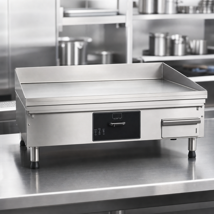 Product image #4 for AccuSteam Electric Steam-Heated Countertop Griddle, 24 x 24 Inch, 240V, 3-Phase