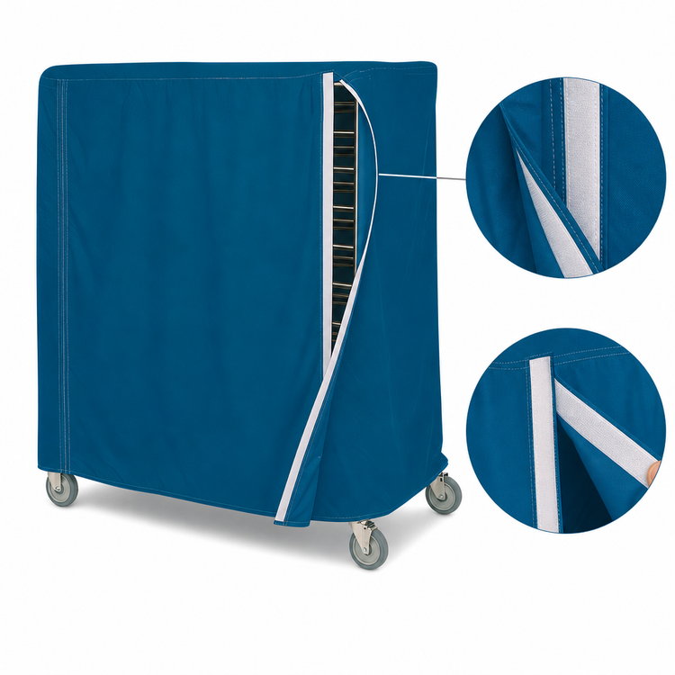 Product image #4 for Metro Waterproof Queen Mary & Banquet Cart Cover, Mariner Blue, 72 x 24 x 74 Inches