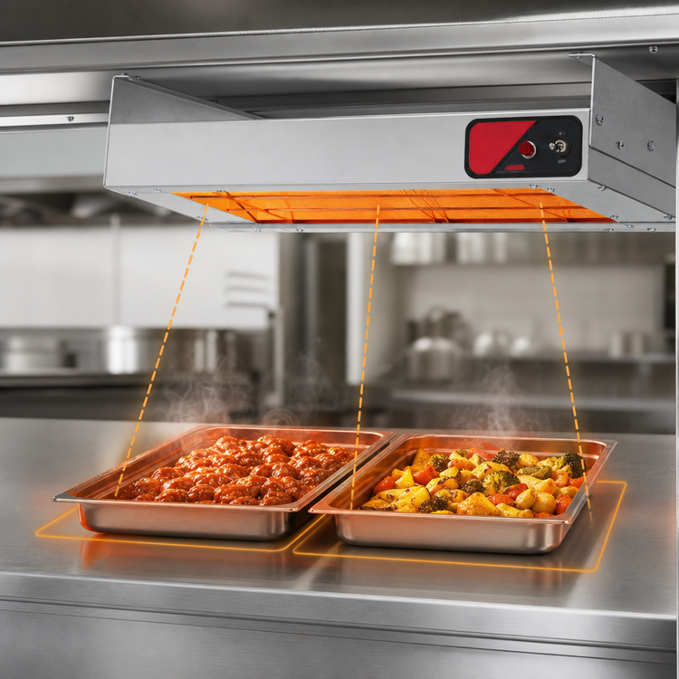 Product image #4 for Nemco 36-Inch Dual Unlighted Infrared Strip Heater with Infinite Temperature Control, 208V