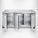 Thumbnail image #4 for Hurakan by Equip.me 72-Inch 3-Door Stainless Steel Undercounter Freezer