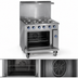 Thumbnail image #4 for Imperial Pro Series 36-Inch Gas Restaurant Range with Griddle Top and Convection Oven