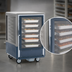 Thumbnail image #4 for Metro C5 3 Series Half-Height Mobile Heated Holding Cabinet with Gray Insulation Armour, Clear Polycarbonate Door, and Lip Load Slides