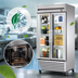 Thumbnail image #4 for True Two-Section Framed Glass Door Reach-In Refrigerator, Self-Contained, Bottom-Mounted