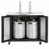 Thumbnail image #4 for Maxx Cold X-Series Dual Tower 2-Tap Beer Dispenser / Keg Cooler, 2-Keg Capacity, Black/Stainless Steel