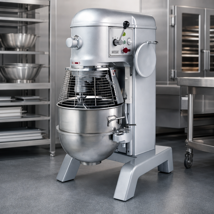 Product image #4 for BakeMax 60 Qt Heavy Duty Floor Model Planetary Mixer, Belt-Driven, 3-Speed, 2 HP