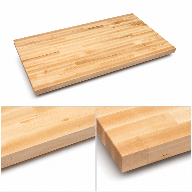 Product image #4 for John Boos Boos Block Blended Edge Grain Maple Kitchen Countertop, 84 x 25 x 1-1/2 Inches, Oil Finish