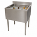 Thumbnail image #5 for BK Resources UB4-18-IB48 Underbar Insulated Stainless Steel Bar Ice Bin, 48 x 18 Inch, 140 lb Capacity