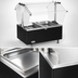 Thumbnail image #4 for Eagle Service Mate Countertop Buffet Hot Food Table, 2 Wells, Sneeze Guard, 120V