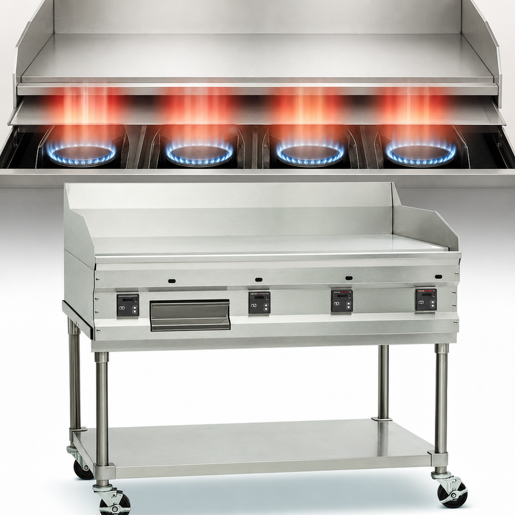 Product image #4 for Imperial Pro Series 48-Inch Countertop Gas Griddle, Smooth Plate, 120,000 BTU