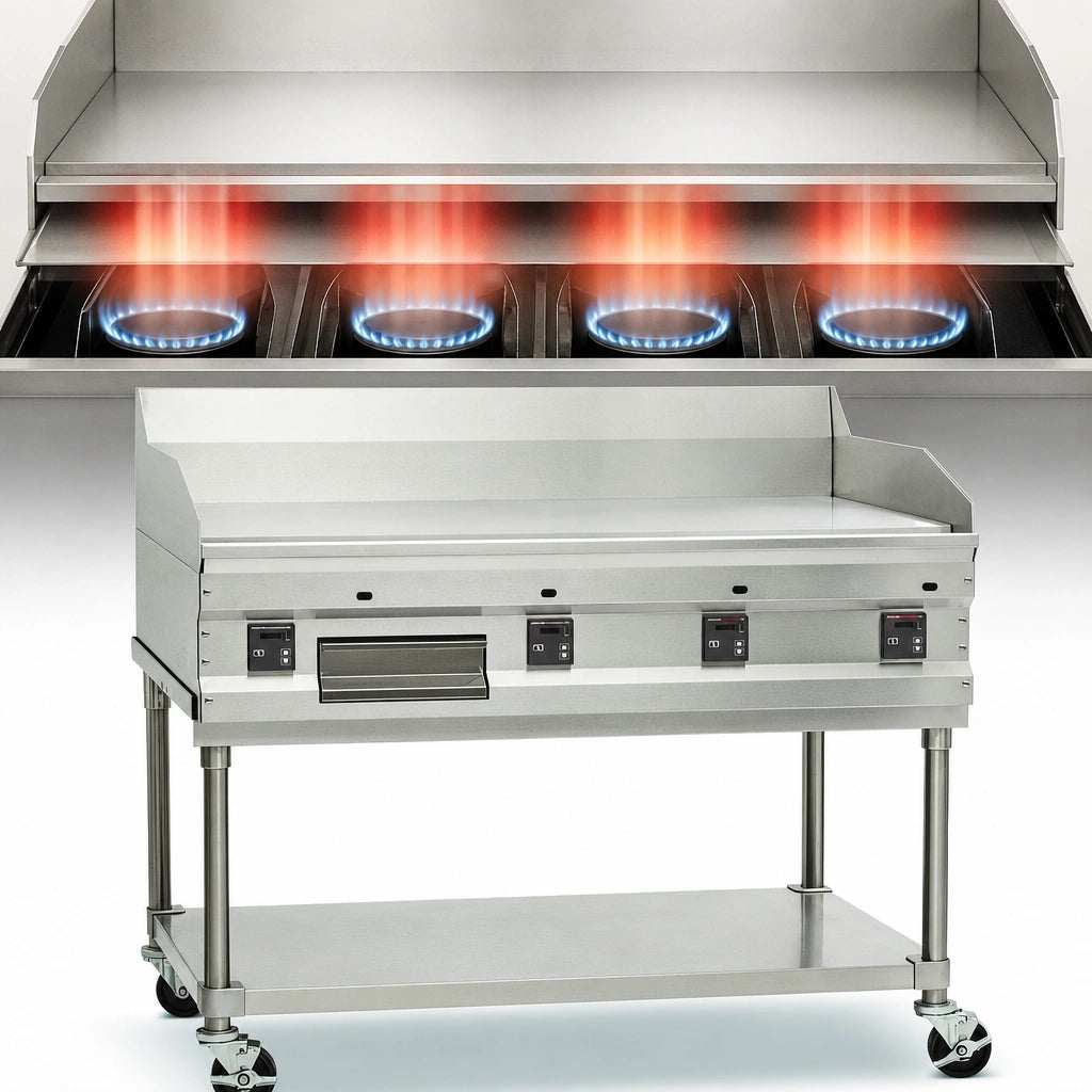 Four 30,000 BTU Burners