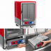 Thumbnail image #4 for Metro C5 3 Series Half-Height Mobile Heated Holding & Proofing Cabinet with Insulation Armour, Combination Module, Clear Polycarbonate Door, Universal Wire Slides, Red
