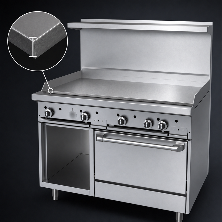 Product image #4 for Garland G Starfire Pro G48-G48RS 48-Inch Gas Restaurant Range with Griddle, Standard Oven, and Storage Base