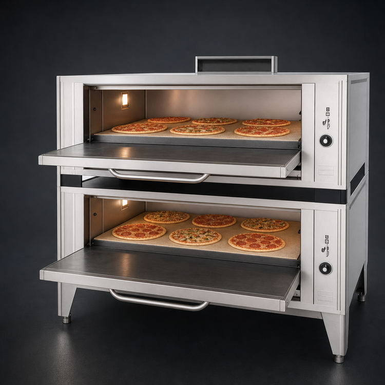Product image #4 for Blodgett 1060 DOUBLE Double-Deck Gas Pizza Oven, 60-Inch x 37-Inch Deck Interior