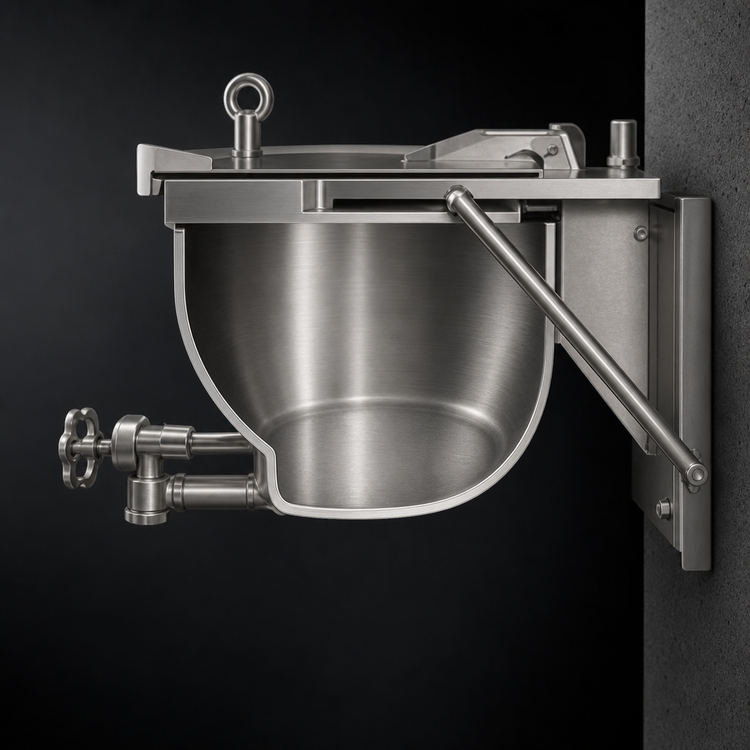 Product image #4 for Legion LSWT-25 25-Gallon Wall-Mounted Full Jacketed Direct Steam Kettle