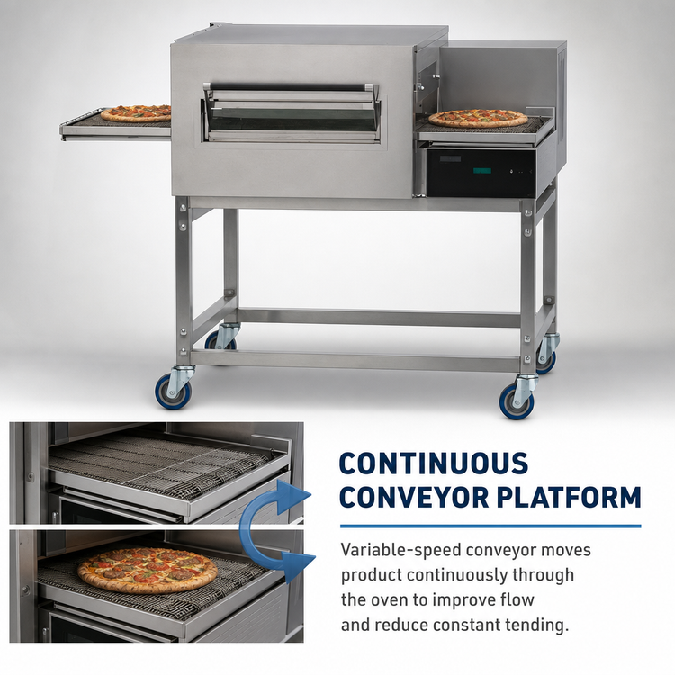 Product image #4 for Lincoln Impinger II KNLZ-Rated Ventless Electric Single-Deck Conveyor Pizza Oven, 120/240V