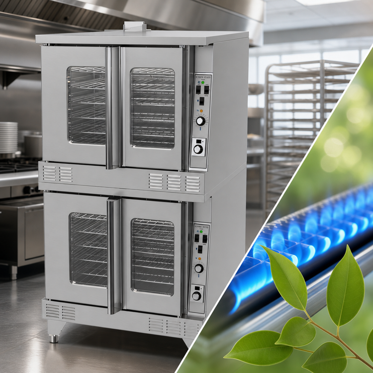 Product image #4 for Garland Master Series Double-Deck Standard Depth Natural Gas Convection Oven, 6-Pan Capacity Per Compartment
