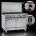 Thumbnail image #4 for Southbend S-Series 48-Inch Gas Restaurant Range with Griddle, Standard Oven, and Cabinet Base