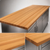 Thumbnail image #4 for John Boos Appalachian Red Oak Edge Grain Island Countertop, 120 x 38 x 1-1/2 Inch, Penetrating Oil Finish