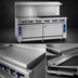 Thumbnail image #4 for Imperial Pro Series 72-Inch Gas Restaurant Range with 4 Open Burners, 48-Inch Griddle, Convection Oven, and Standard Oven