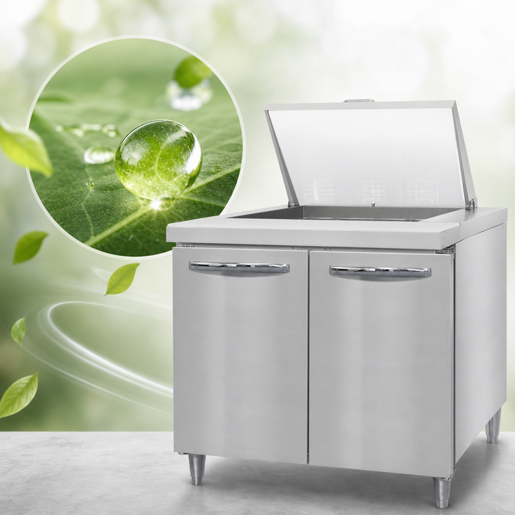 Product image #4 for Continental Refrigerator D36N12M Designer Line 36" Mighty Top Two-Section Sandwich Prep Refrigerator