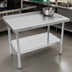 Thumbnail image #4 for John Boos Stallion Budget Stainless Steel Work Table with 1-1/2